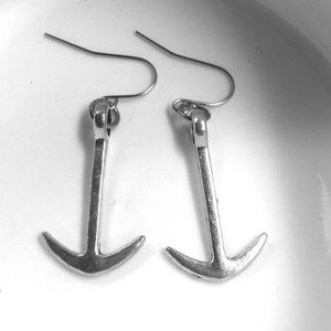 Miniature Anchor Friendship Charm Earrings